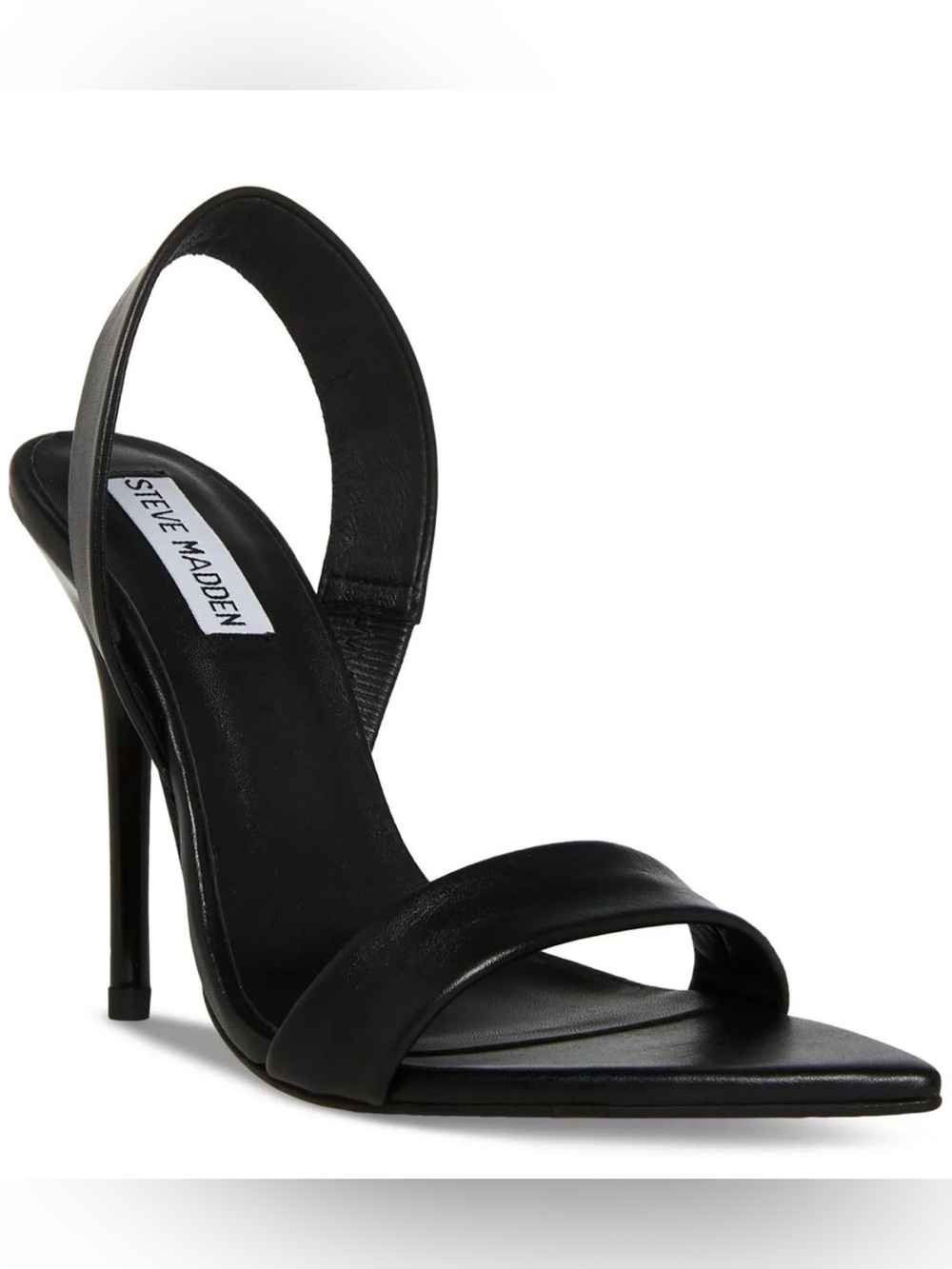Steve Madden Batali Sandal in Black Leather 7 NWOB